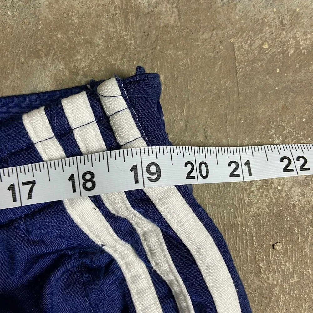 Vintage Y2K Adidas Track Pants Size XL Navy Blue‎ Snap Button Breakaway Active